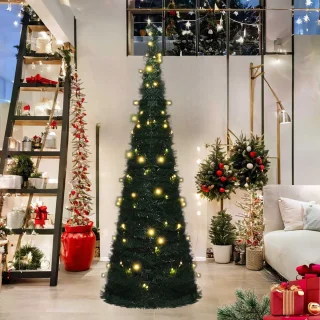 vidaXL Kunstkerstboom Pop-up 180 cm Groen