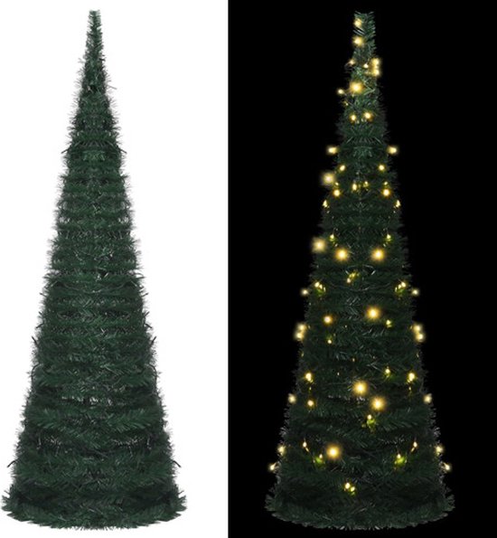 vidaXL Kunstkerstboom Pop-up 180 cm Groen