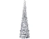 vidaXL Kunstkerstboom pop-up 180 cm zilver PET