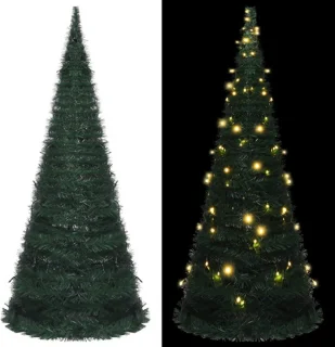 vidaXL Kunstkerstboom Pop-up 210 cm Groen