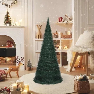 vidaXL Kunstkerstboom Pop-up 210 cm Groen