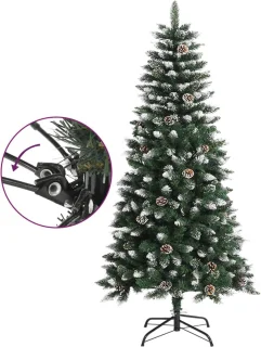 vidaXL Kunstkerstboom PVC 120 cm groen