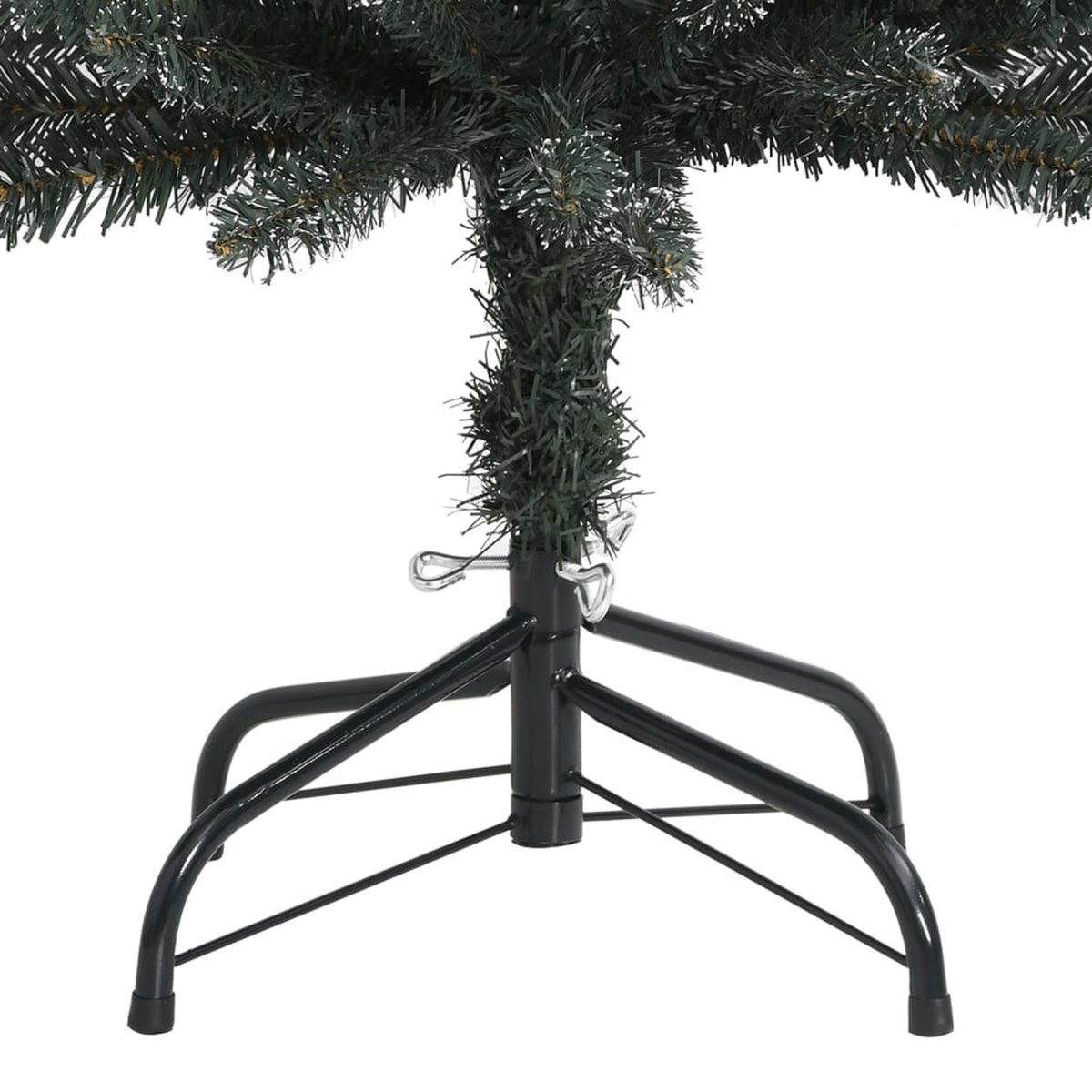 vidaXL Kunstkerstboom PVC 180 cm groen met standaard smal