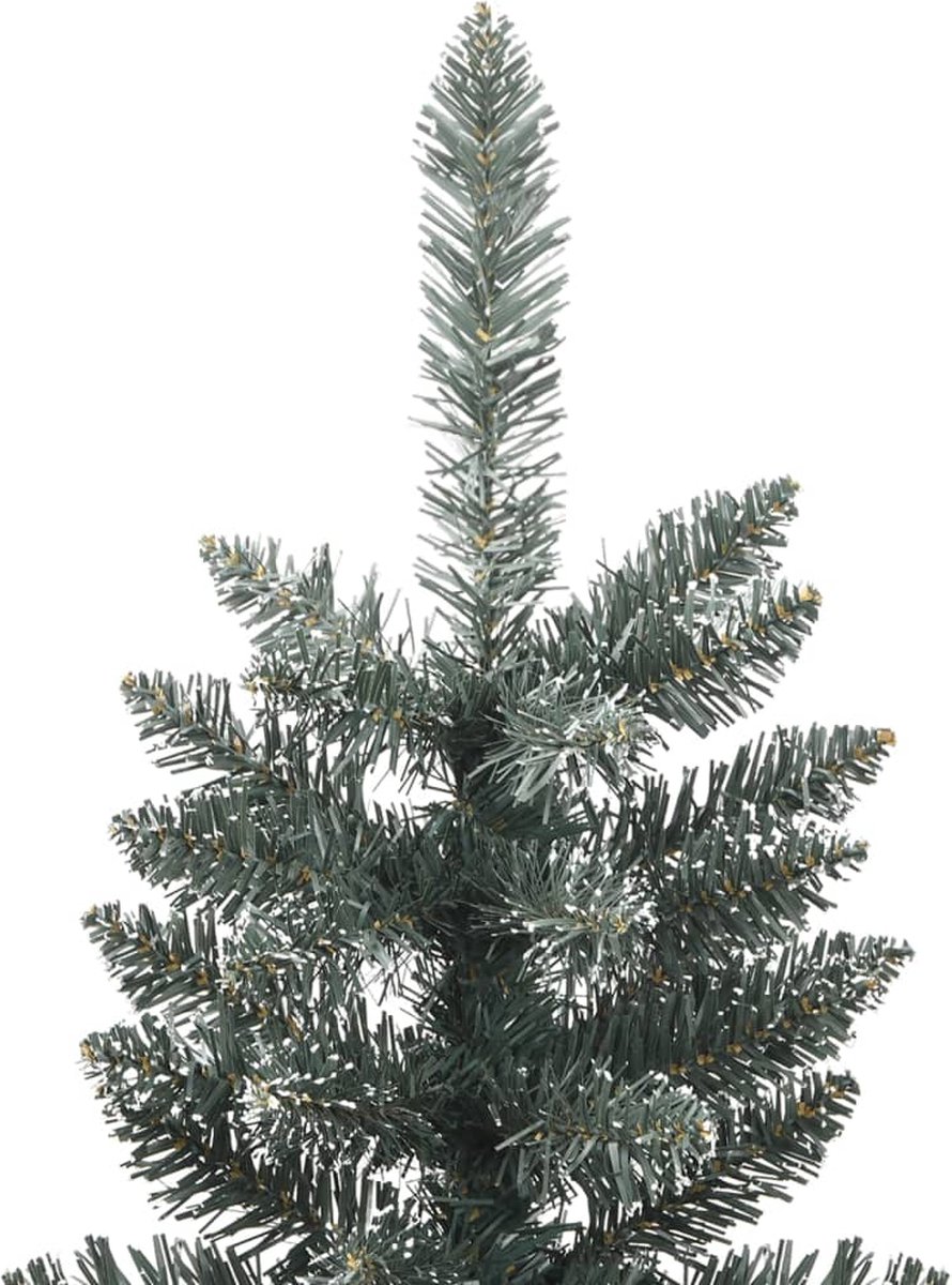 vidaXL Kunstkerstboom PVC 180 cm groen met standaard smal