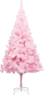 vidaXL Kunstkerstboom PVC 180 cm roze