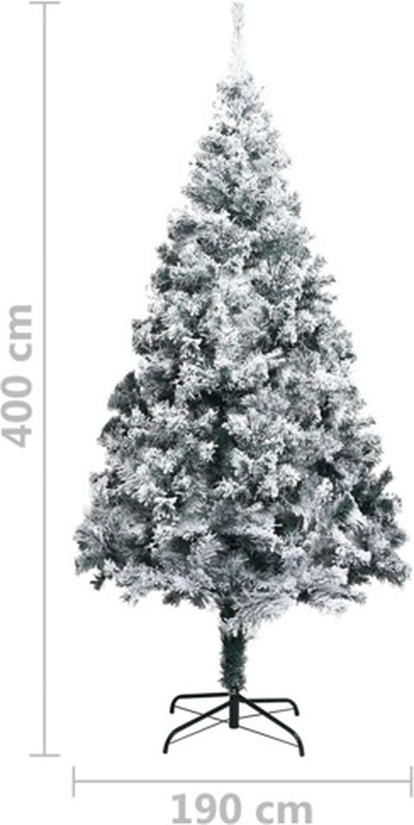 vidaXL Kunstkerstboom PVC 400 cm groen