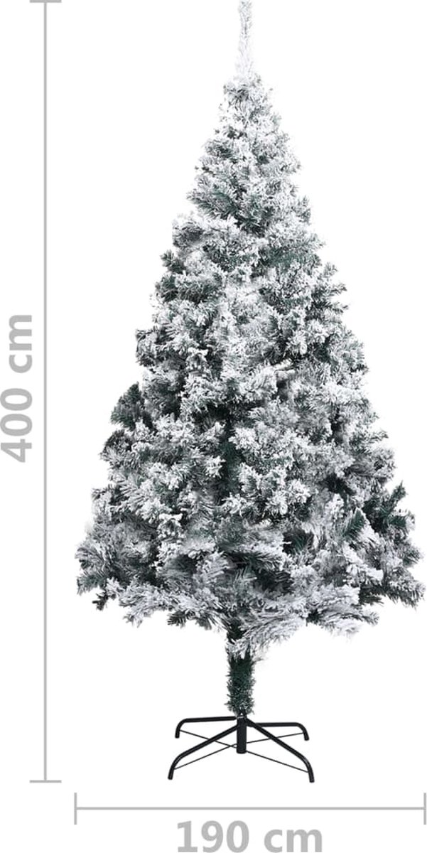 vidaXL Kunstkerstboom PVC 400 cm groen