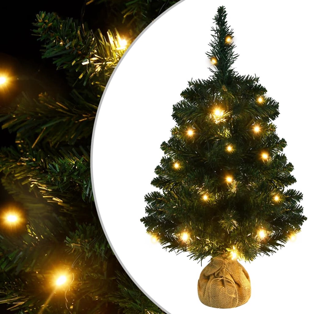 vidaXL Kunstkerstboom PVC 60 cm groen