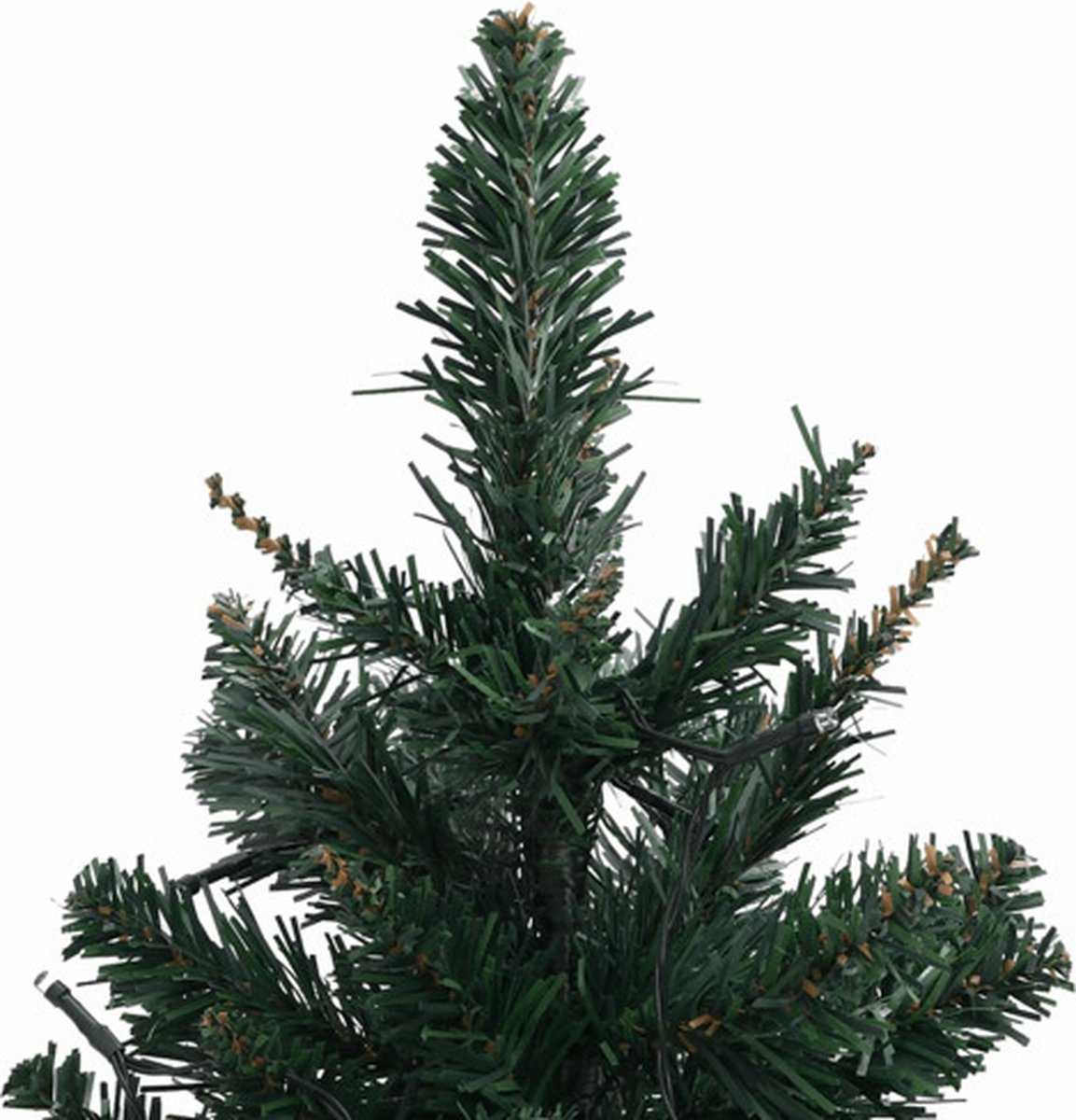 vidaXL Kunstkerstboom PVC 90 cm groen inclusief standaard en verlichting