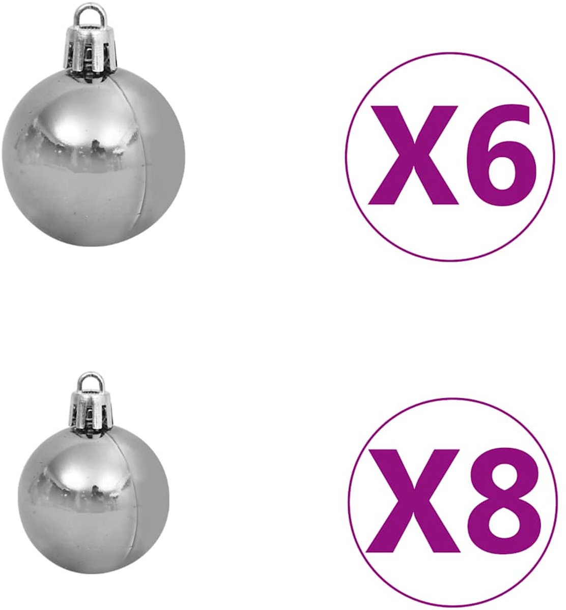 vidaXL Kunstkerstboom PVC blauw 120 cm