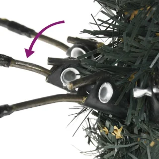 vidaXL Kunstkerstboom PVC met standaard 210 cm groen