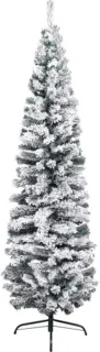 vidaXL Kunstkerstboom PVC smal 180 cm groen