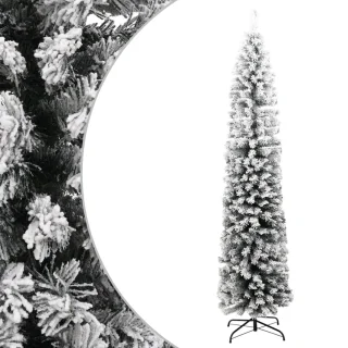 vidaXL Kunstkerstboom PVC smal 180 cm groen