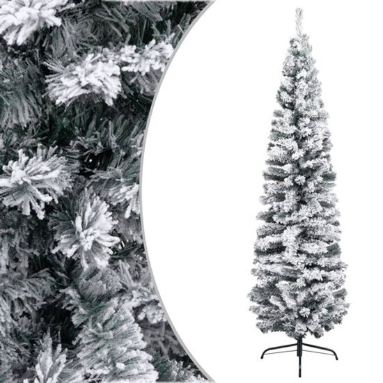 Compacte kerstsfeer: vidaXL smalle PVC kerstboom 180 cm
