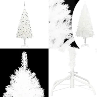vidaXL Kunstkerstboom PVC Wit 210 cm