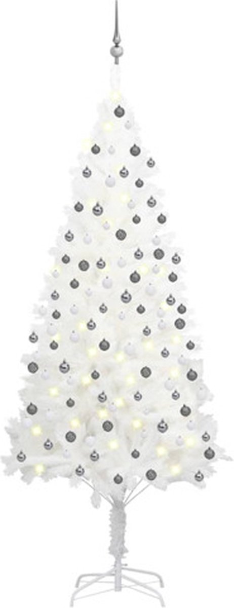 vidaXL Kunstkerstboom PVC Wit 210 cm