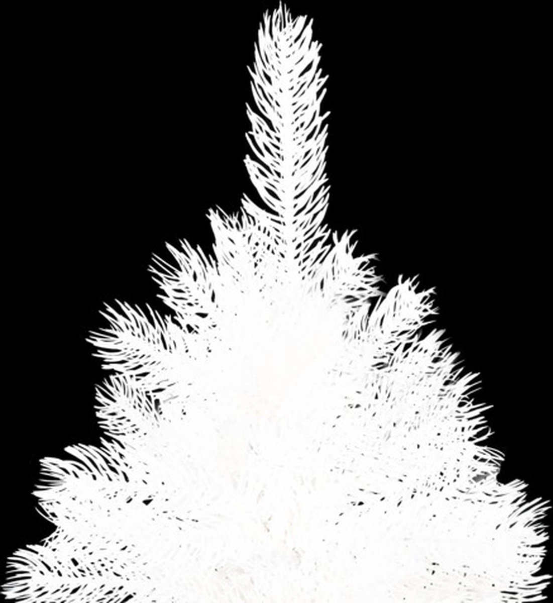 vidaXL Kunstkerstboom PVC Wit 210 cm