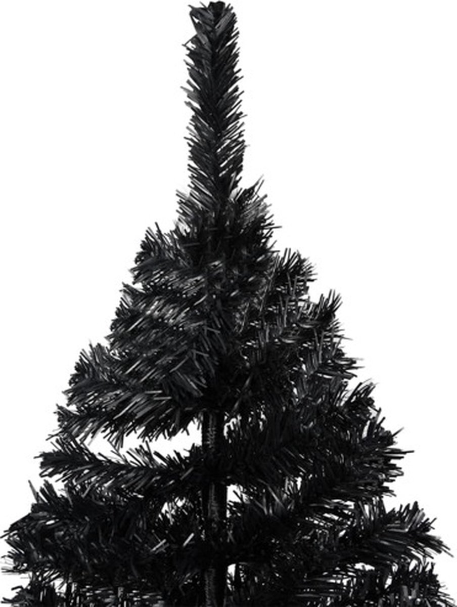 vidaXL Kunstkerstboom PVC zwart 240 cm