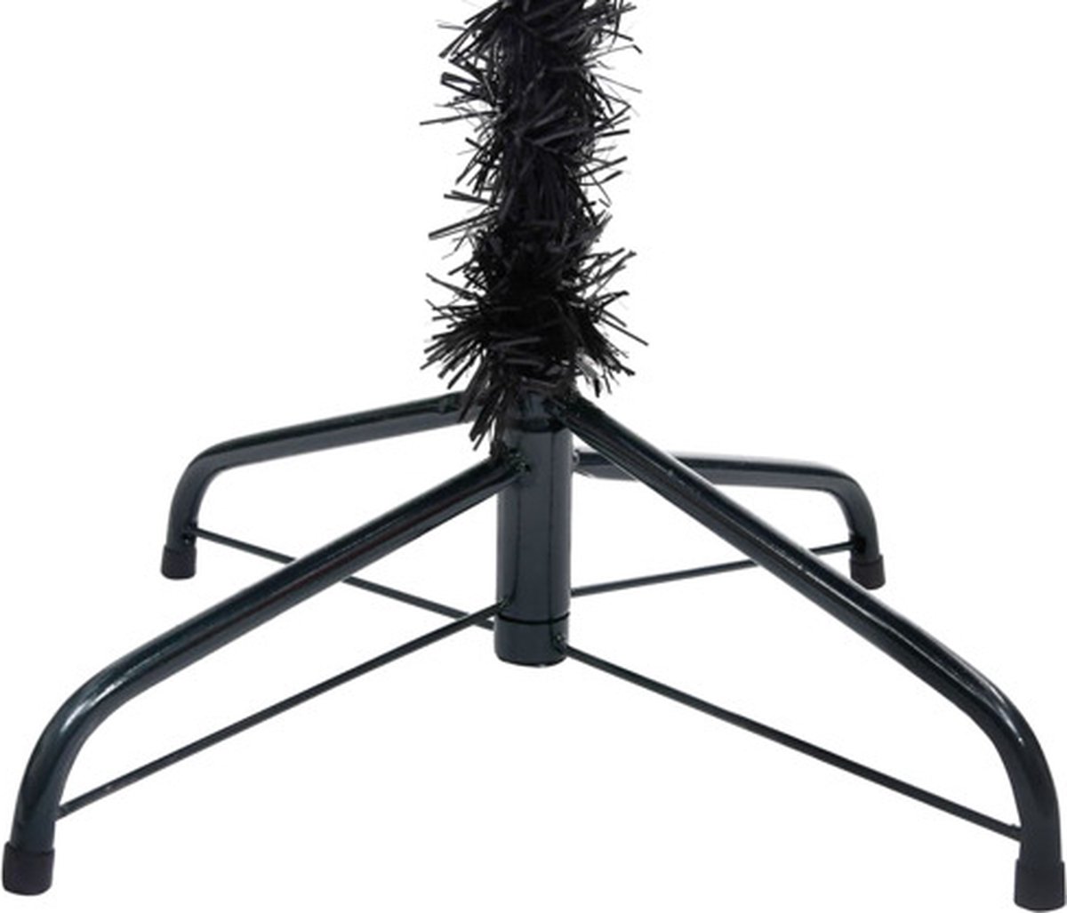 vidaXL Kunstkerstboom PVC zwart 240 cm