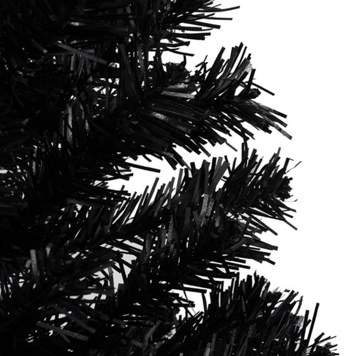 vidaXL Kunstkerstboom PVC zwart 240 cm