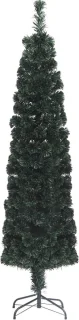vidaXL Kunstkerstboom smal 120 cm met standaard glasvezel