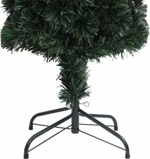 vidaXL Kunstkerstboom smal 120 cm met standaard glasvezel