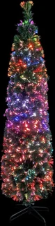 vidaXL Kunstkerstboom smal 120 cm met standaard glasvezel