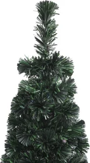 vidaXL Kunstkerstboom smal 120 cm met standaard glasvezel