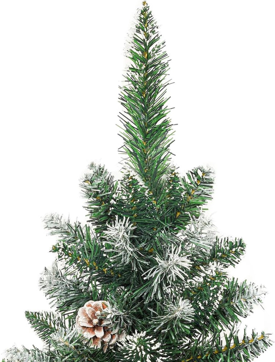vidaXL Kunstkerstboom Smal 120 cm met standaard PVC