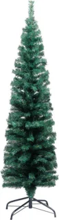 vidaXL Kunstkerstboom smal 150 cm groen