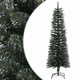 vidaXL Kunstkerstboom Smal 150 cm PVC Groen