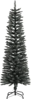 vidaXL Kunstkerstboom Smal 150 cm PVC Groen