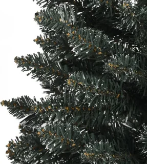 vidaXL Kunstkerstboom Smal 150 cm PVC Groen