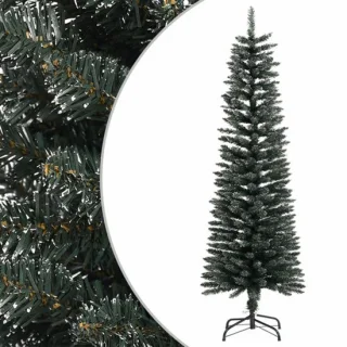 vidaXL Kunstkerstboom Smal 150 cm PVC Groen
