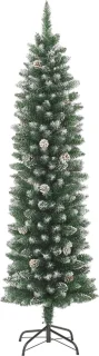 vidaXL Kunstkerstboom Smal 150 cm PVC met standaard