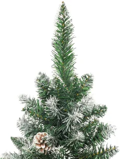 vidaXL Kunstkerstboom Smal 150 cm PVC met standaard