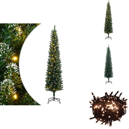 vidaXL Kunstkerstboom Smal 180 cm met 300 LED's