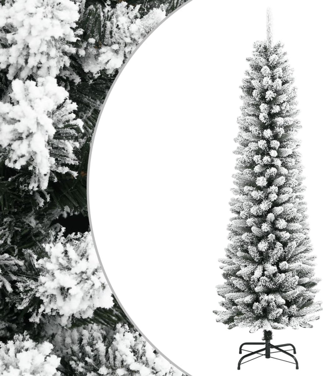 vidaXL Kunstkerstboom smal 180 cm PVC en PE