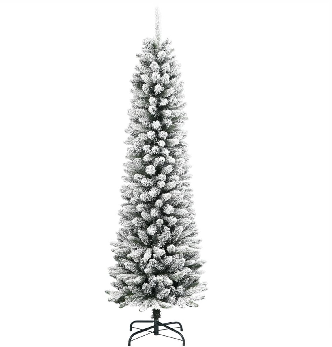 vidaXL Kunstkerstboom smal 180 cm PVC en PE