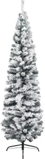 vidaXL Kunstkerstboom smal 180 cm PVC groen