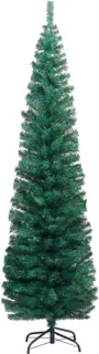 vidaXL Kunstkerstboom Smal 210 cm Groen