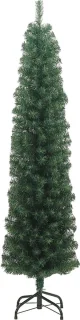 vidaXL Kunstkerstboom Smal 210 cm Groen