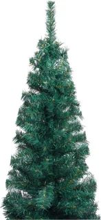 vidaXL Kunstkerstboom Smal 210 cm Groen