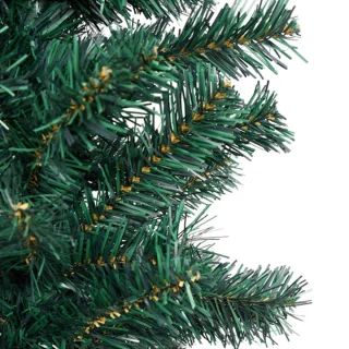 vidaXL Kunstkerstboom Smal 210 cm Groen
