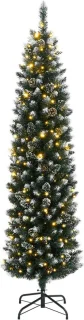 vidaXL Kunstkerstboom smal 210 cm