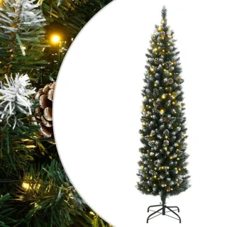 vidaXL Kunstkerstboom smal 210 cm