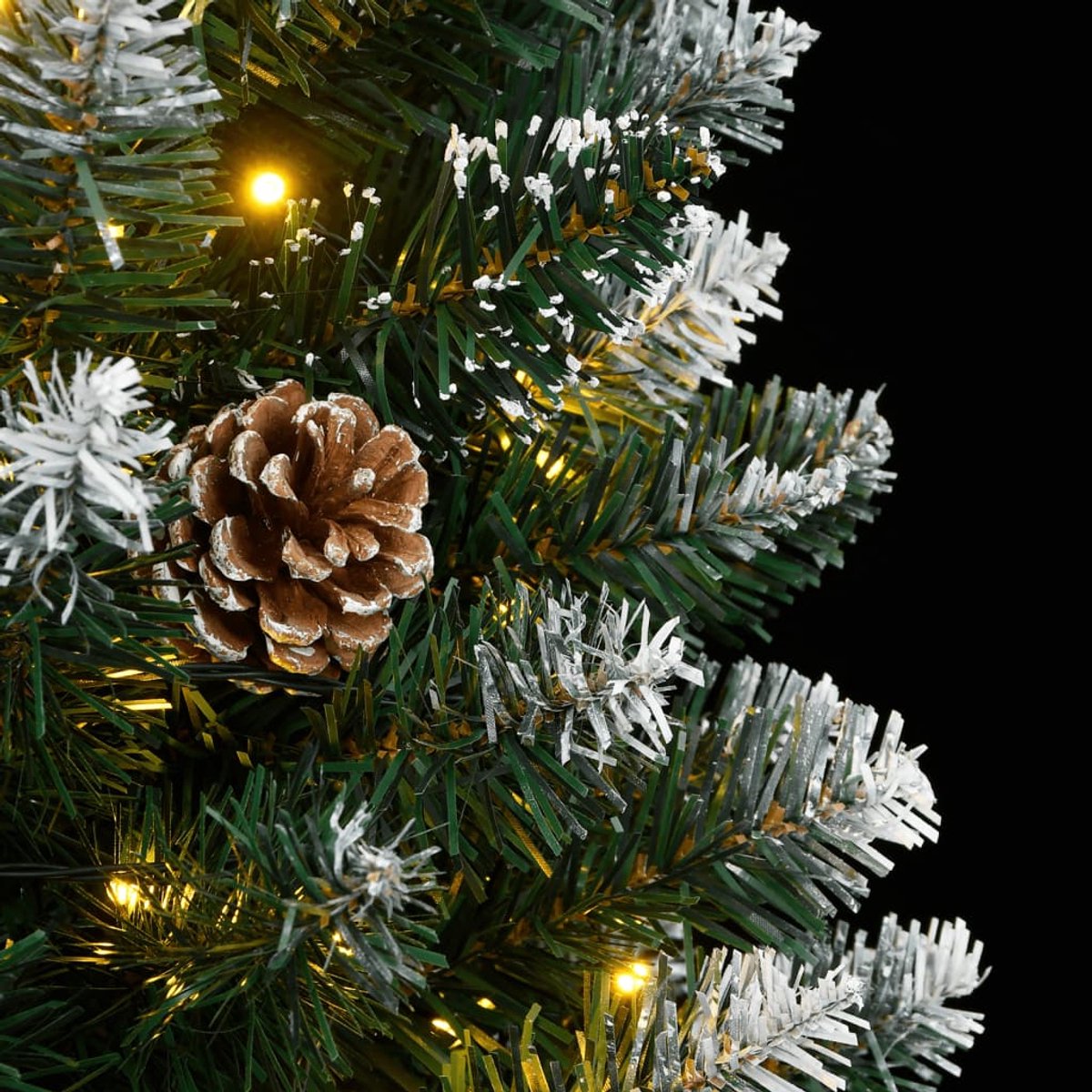 vidaXL Kunstkerstboom smal 210 cm met 300 LED's