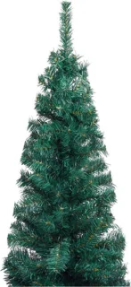 vidaXL Kunstkerstboom smal 240 cm PVC groen