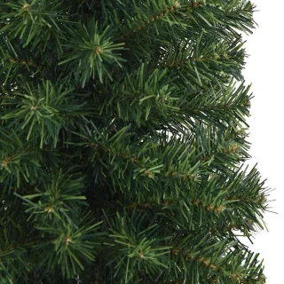 vidaXL Kunstkerstboom smal 240 cm PVC groen