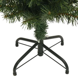 vidaXL Kunstkerstboom smal 240 cm PVC groen